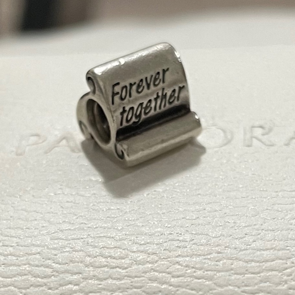 Forever Together Scroll Charm